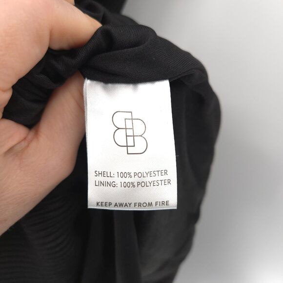 Baltic Born NWT Athena Pleated Maxi Dress Size XXXL black short sleeve V-neck - Picture 6 of 10